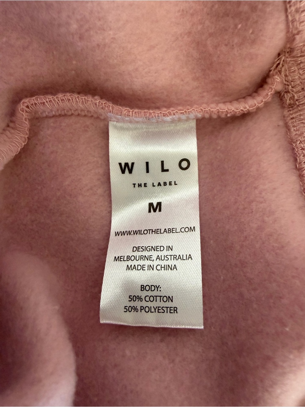 Wilo The Label Blush Women's “Probably at Pilates” Bow Sweatshirt & Spandex Set - Picture 6 of 6